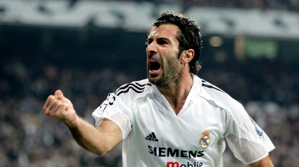 Luís Figo trocou o Barcelona pelo Real Madrid