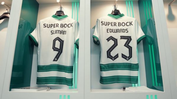 sporting camisolas de slimani e edwards