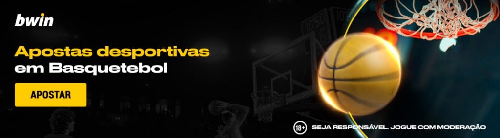 Banner de apostas desportivas de basquetebol