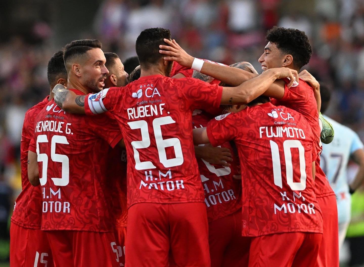 Gil Vicente festeja um jogo