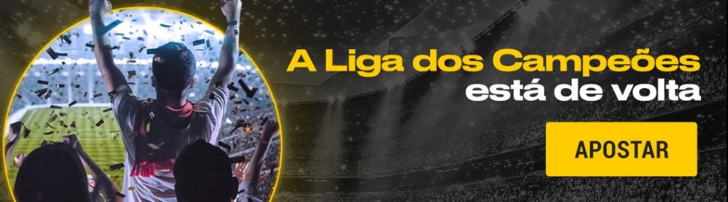 banner para apostas na Liga dos Campeões