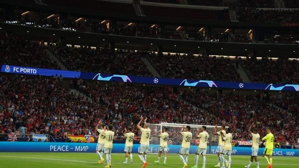 fc porto agradece aos adeptos na Liga dos Campeões