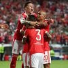 Benfica festeja golo na Champions