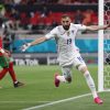 Benzema festejando um golo frente a Portugal