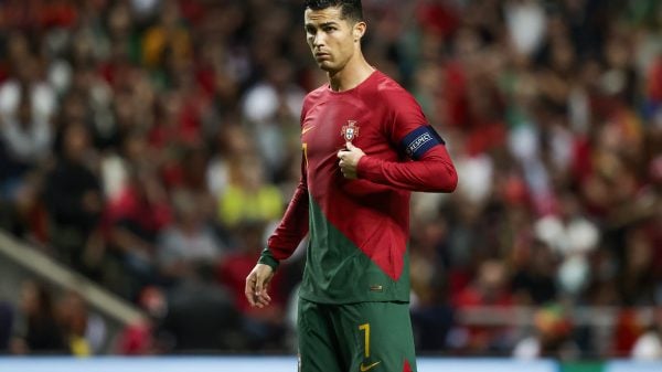 Cristiano Ronaldo com a camisola da selecção portuguesa de 2022