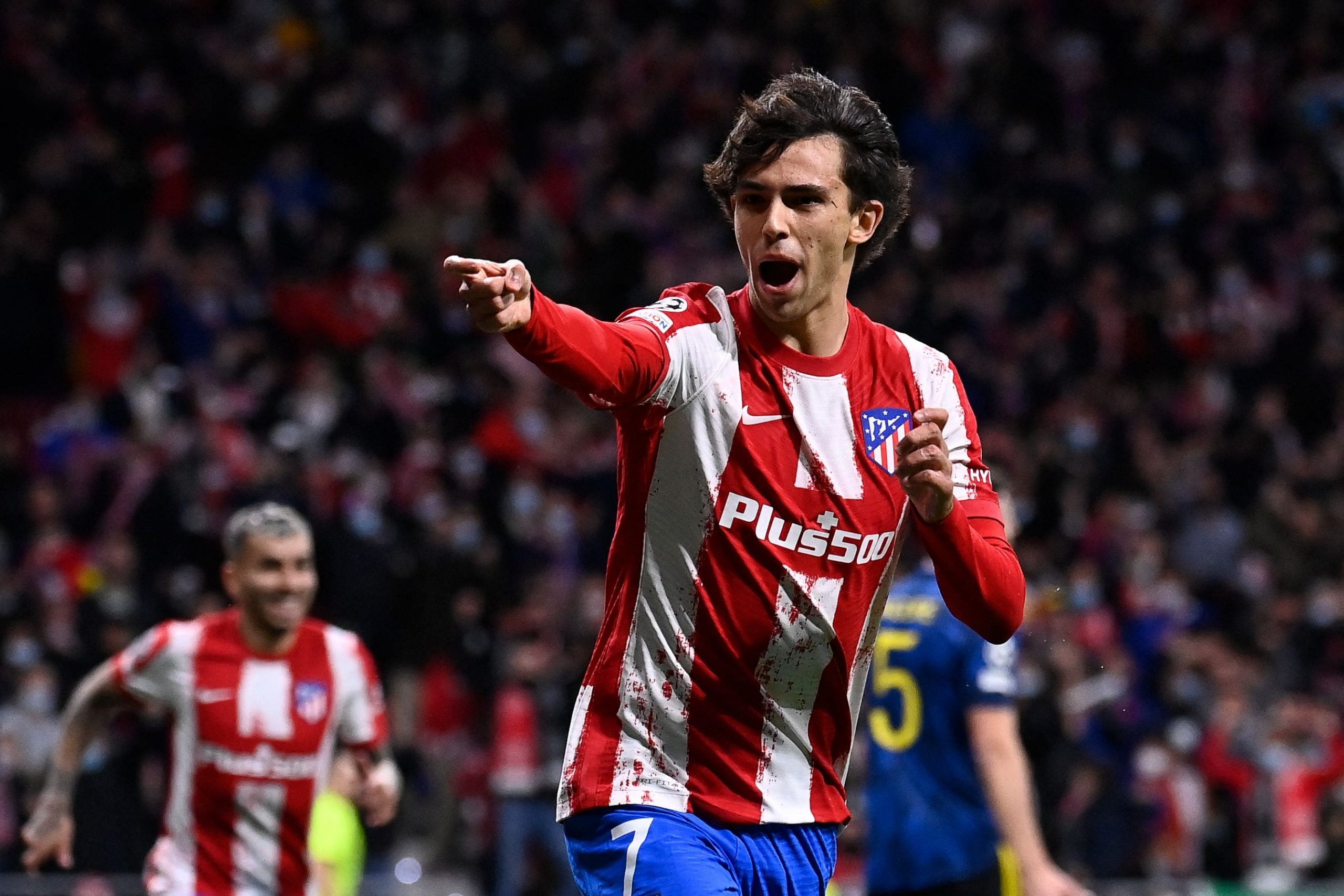 João Félix com a camisola do Atlético de Madrid, um dos jogadores portugueses mais caros da Liga dos campeões