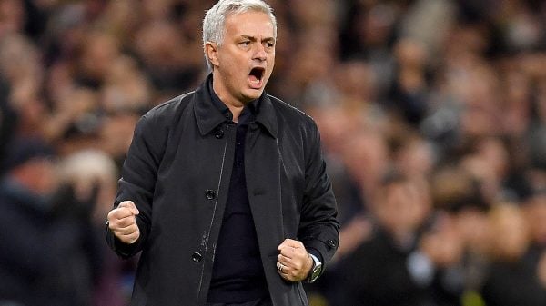 Treinador português José Mourinho celebrando