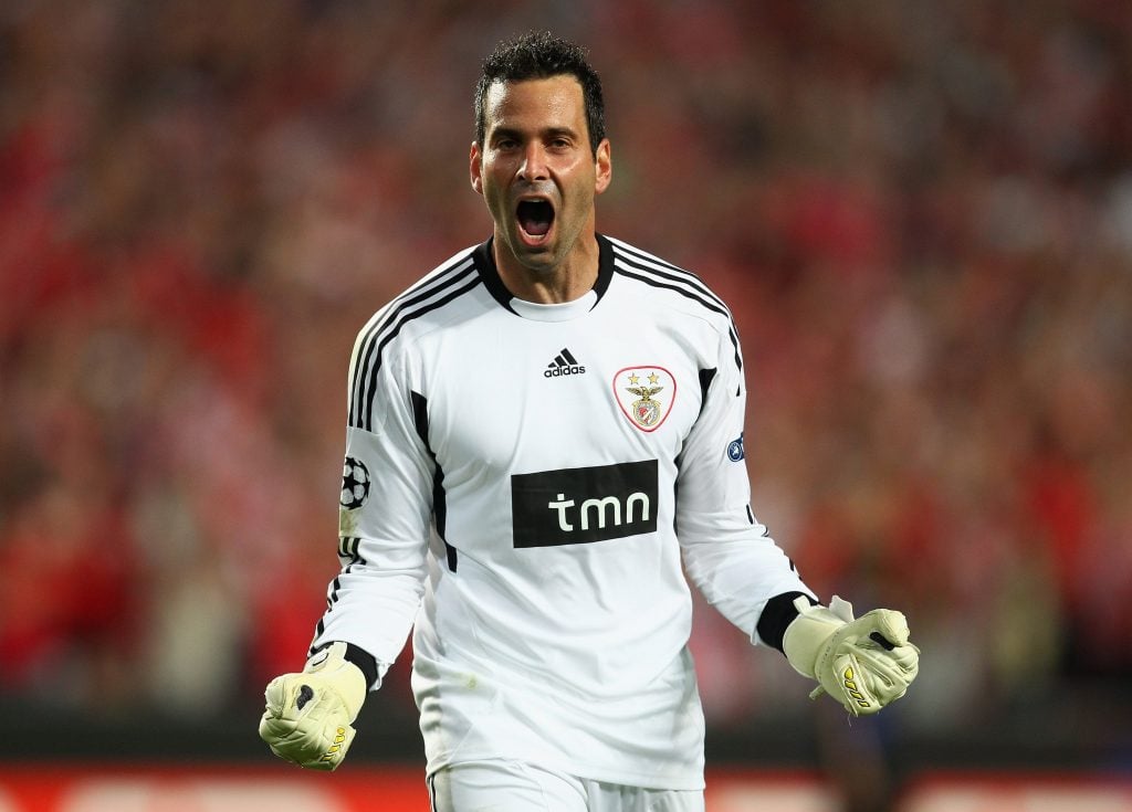 Artur Moraes a celebrar pelo benfica