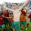 Cristiano Ronaldo a festejar pela seleção sub-21 de Portugal