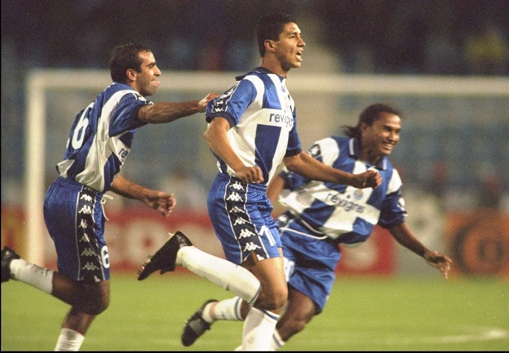 Mario Jardel a festejar um golo pelo Porto