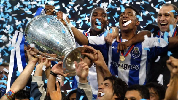 festejos do FC Porto após ter ganho a champions league