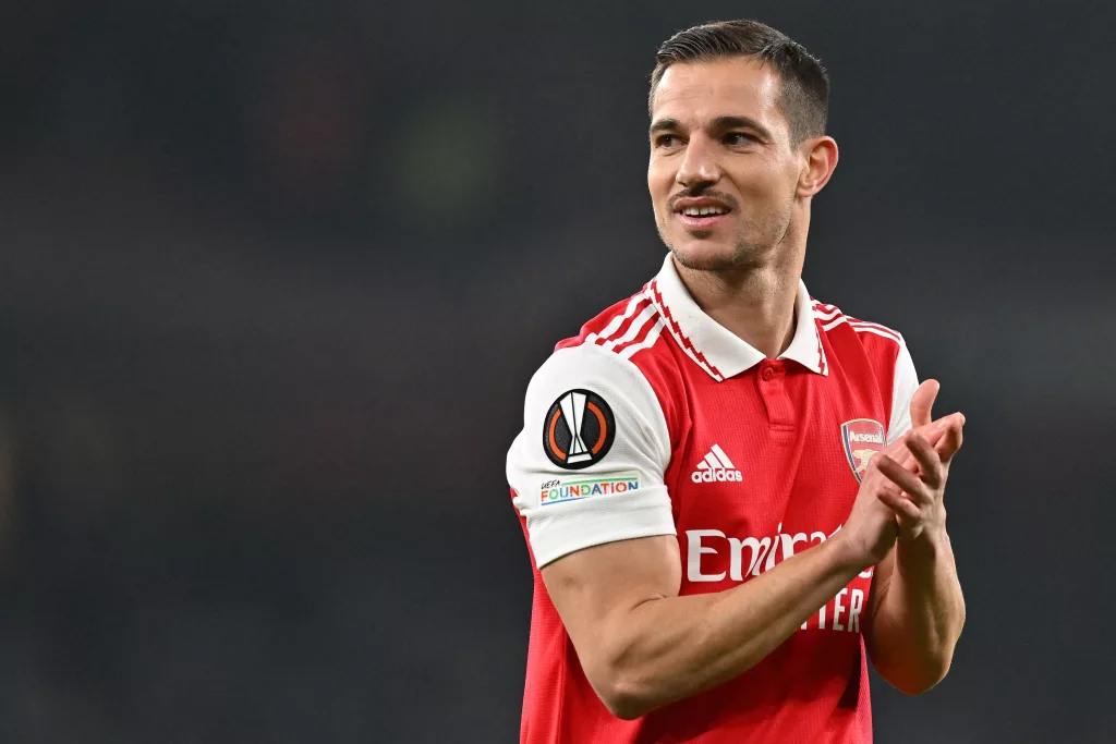 jogador de futebol Cédric Soares no Arsenal