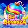 logotipo do jogo slot sweet bonanza