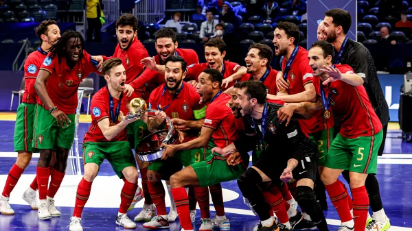 selecção portuguesa de futsal com os melhores jogadores de futsal do mundo